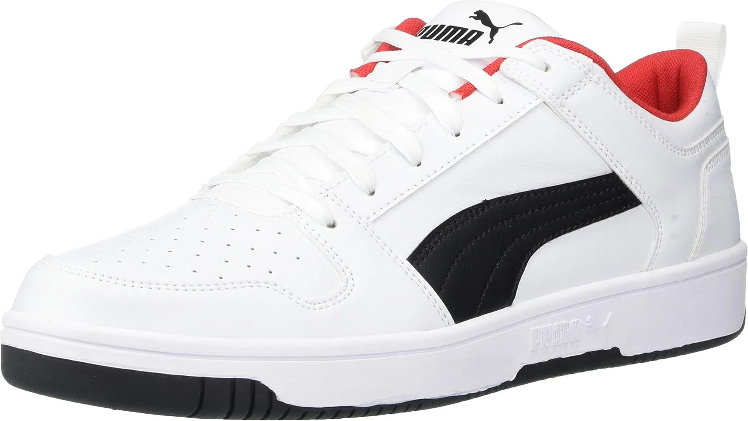 Кроссовки PUMA Unisex Rebound Layup Lo Trainers, белый/черный/красный