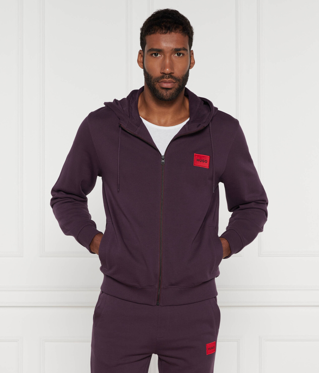 

Толстовка HUGO Daple212 Regular Fit, фиолетовый