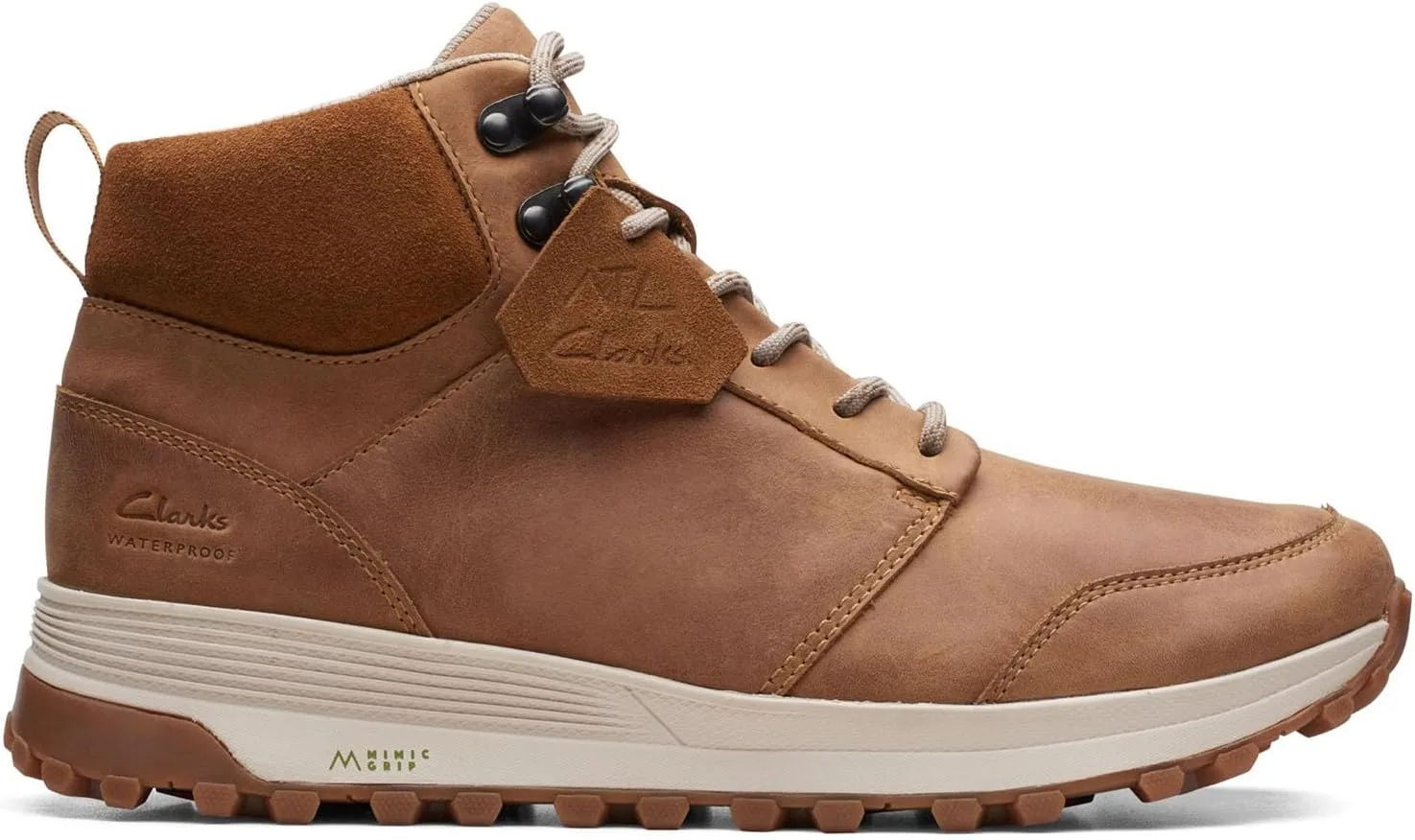 Мужские ботинки Clarks Trek Up WP, светло-коричневый — фото 2