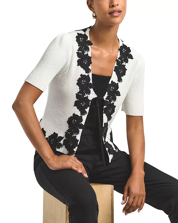 

Кардиган с коротким рукавом Maes Derek Lam 10 Crosby, мультиколор