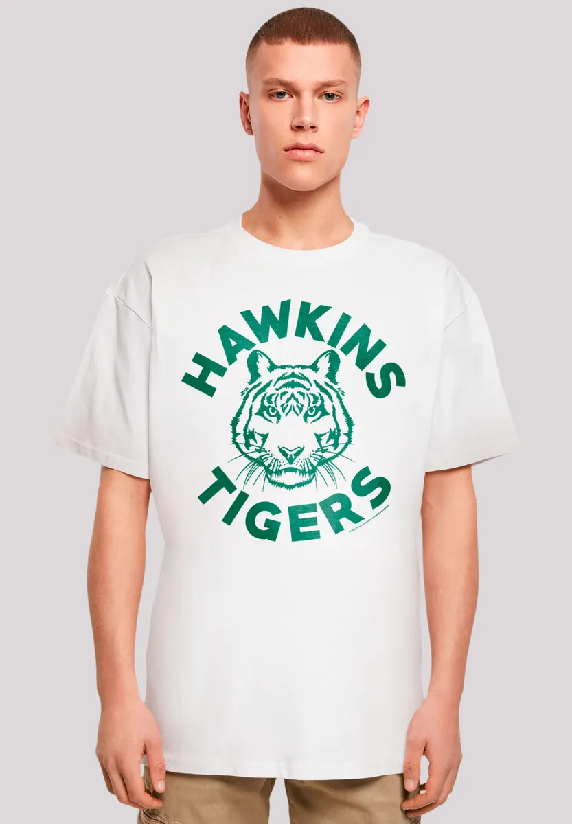 

F4NT4STIC Футболка "Stranger Things Hawkins Tigers", премиум качество, белый