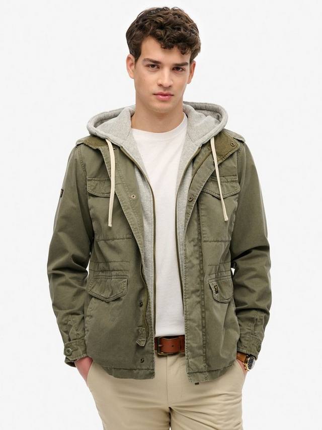 

Куртка новичка с капюшоном Superdry, Dusty Olive Green