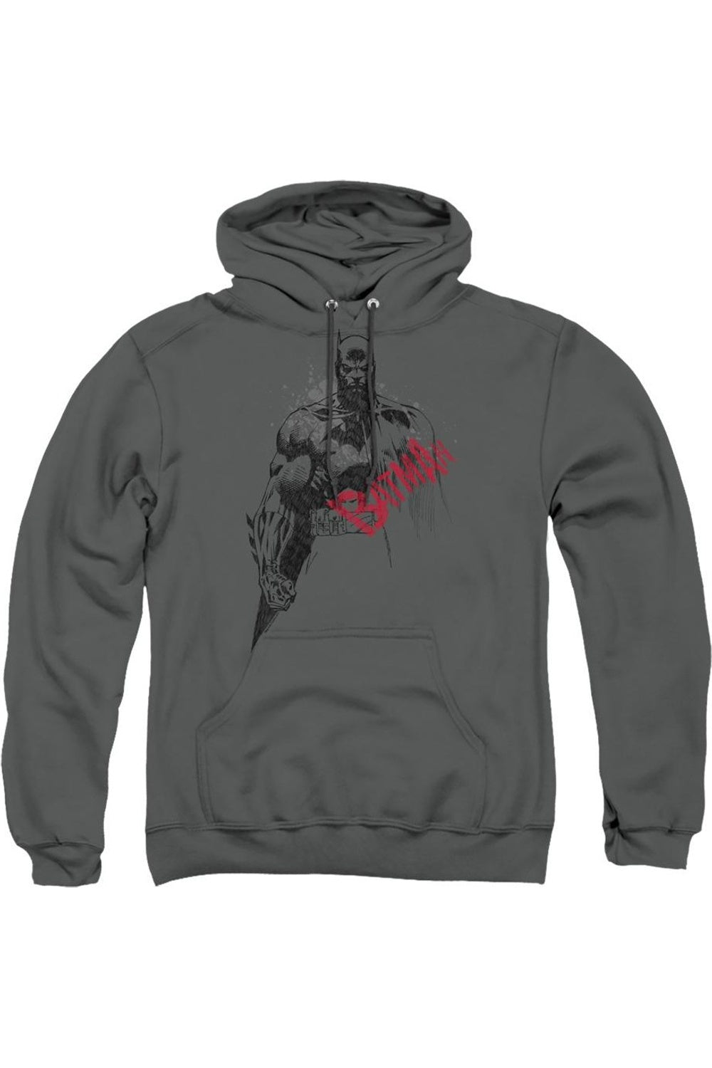 

Толстовка с капюшоном Batman Sketch Bat Red Logo для взрослых Gildan
