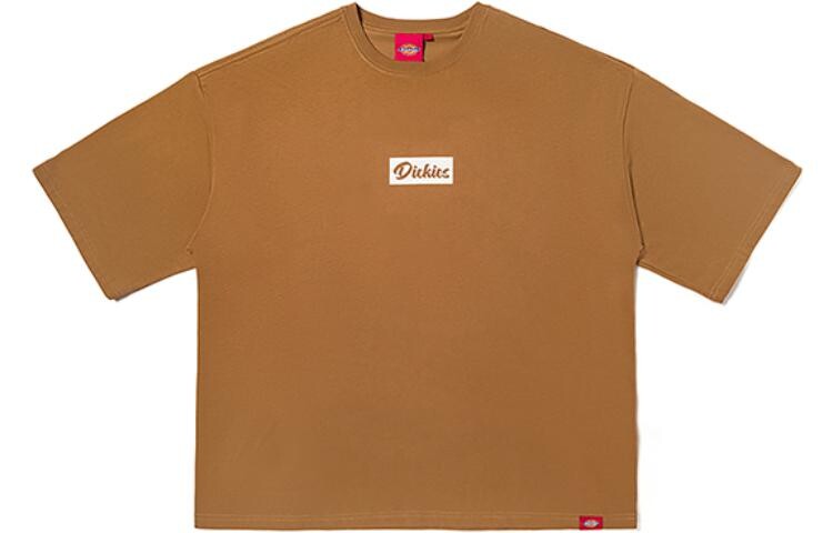 

Футболка унисекс коричневая Dickies, коричневый