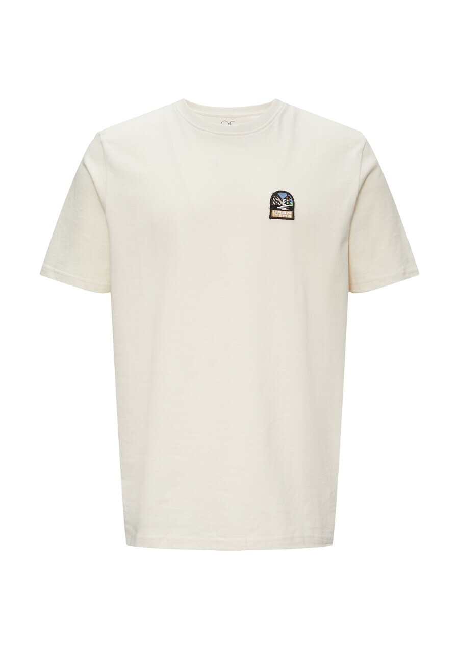 

Классическая футболка QS Shirt, цвет cream/dark beige