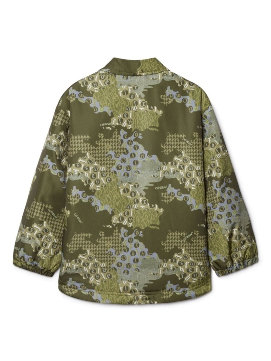 

Off-White Kids пуховик Crazy Camo, зеленый