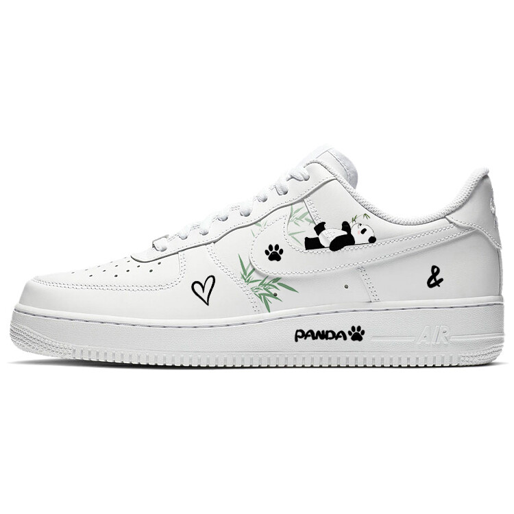 

Кроссовки Nike Air Force 1 Skateboarding Shoes Women's Low-top Black/grey/white, черный/белый/серый