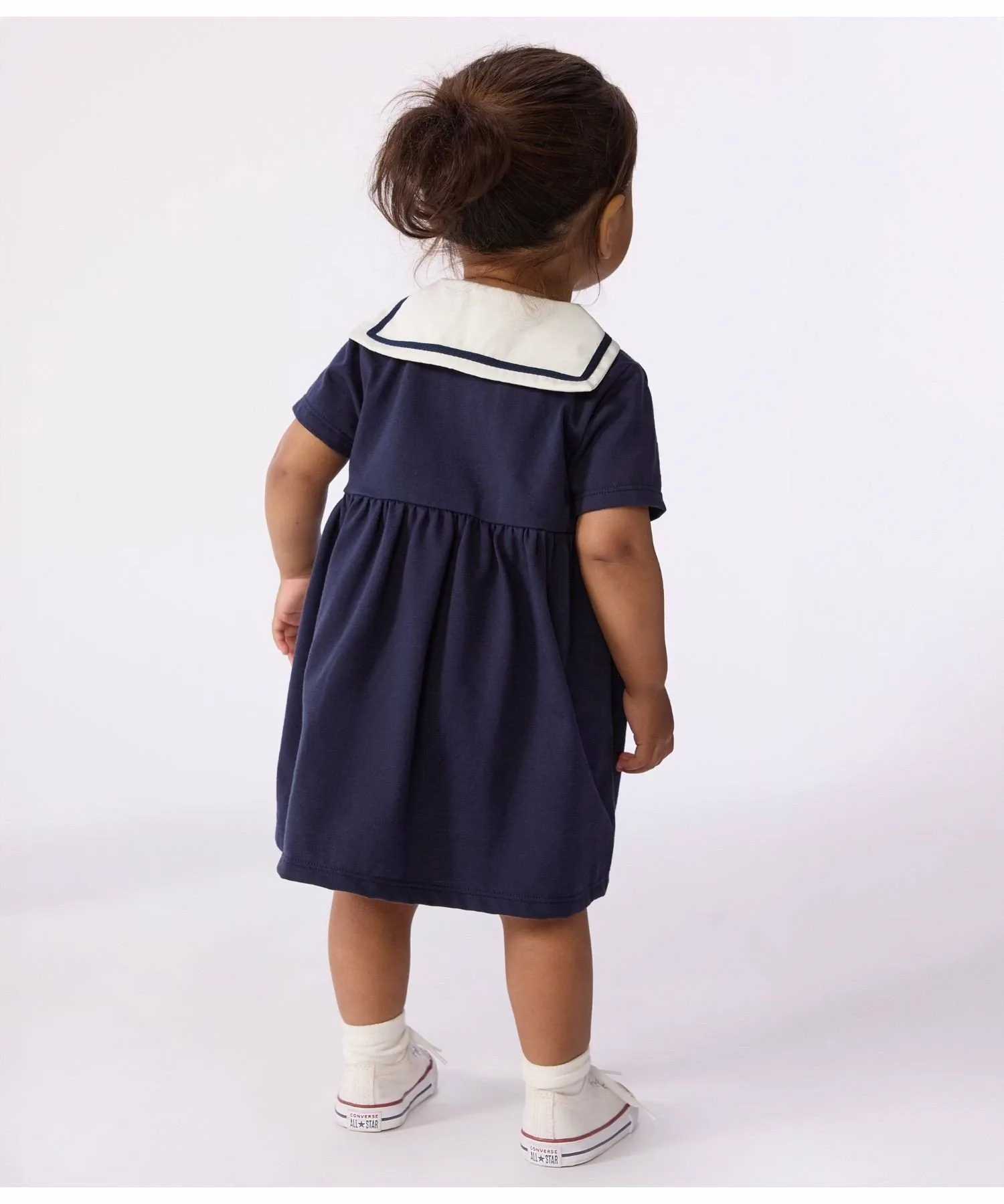 Платье с матросским воротником PETIT BATEAU, Navy — фото 2