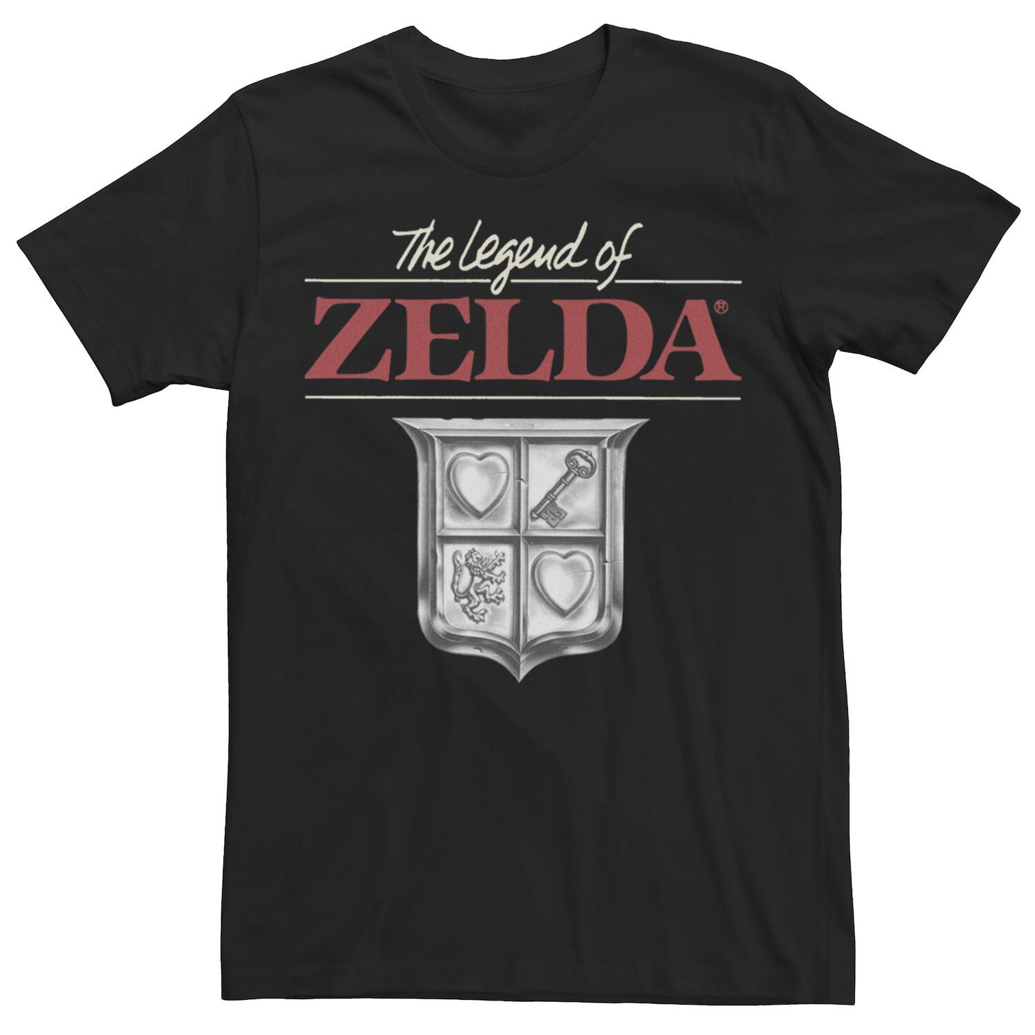 

Мужская футболка с логотипом Nintendo The Legend Of Zelda Original Box Art Licensed Character, черный