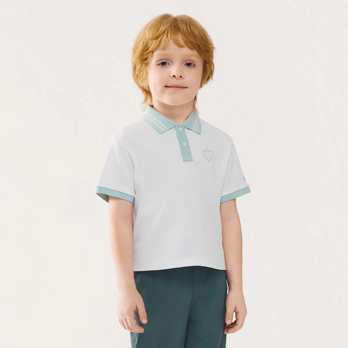 Футболка поло Fila Kids белая — фото 4
