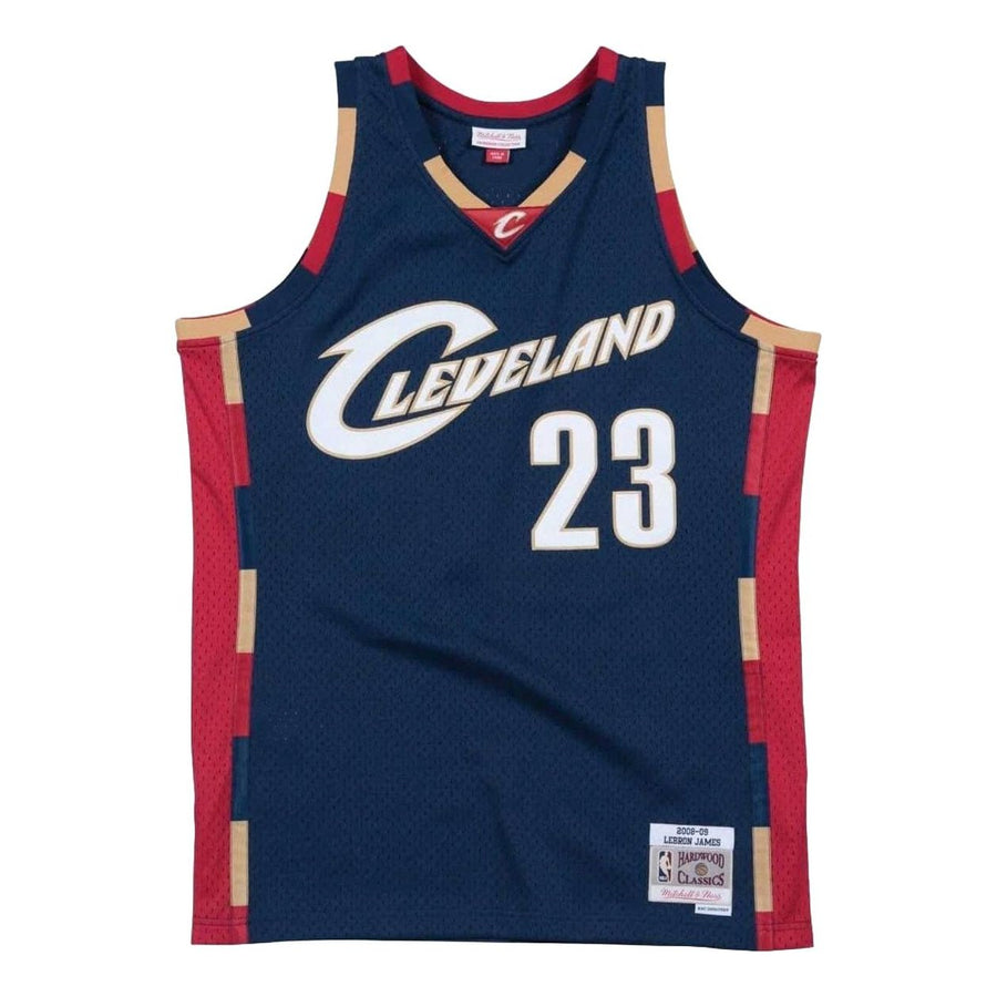 

Джерси Mitchell & Ness NBA Swingman Jersey Cleveland Cavaliers Alternate 2008-09 Lebron James 'Navy Red', темно-синий