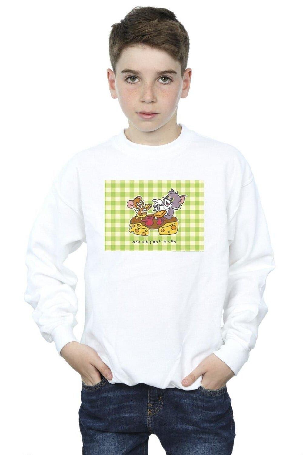 

Толстовка Breakfast Buds Tom & Jerry, белый