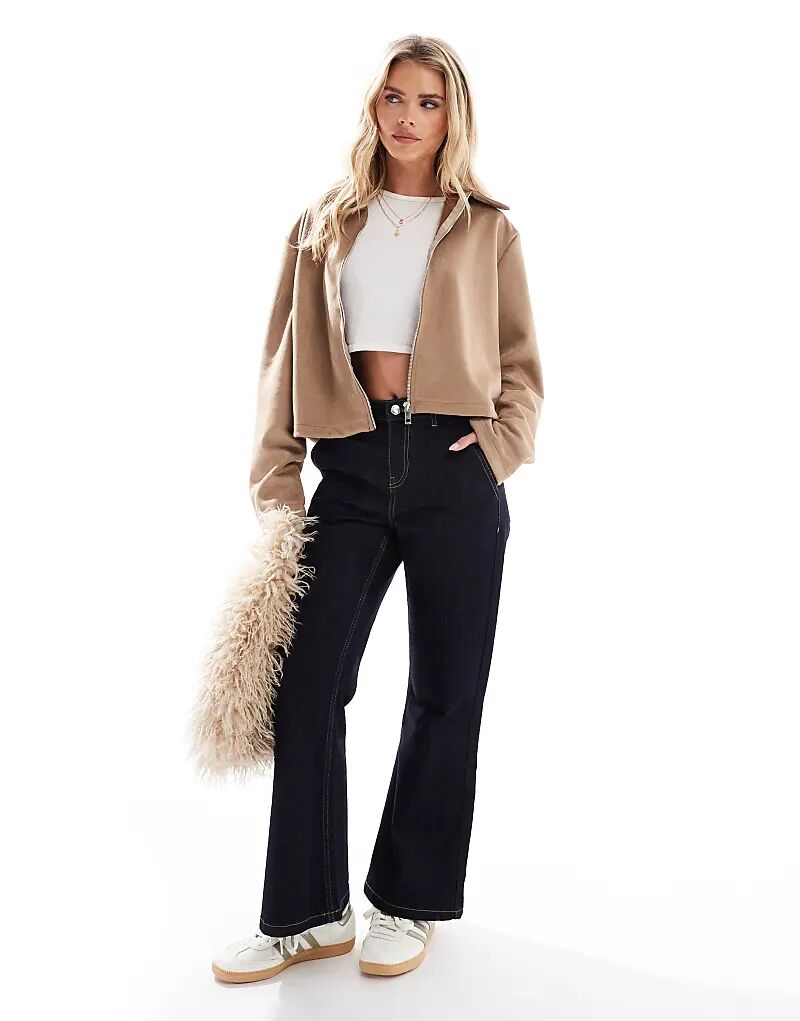 

Расклешенные широкие джинсы цвета индиго Miss Selfridge