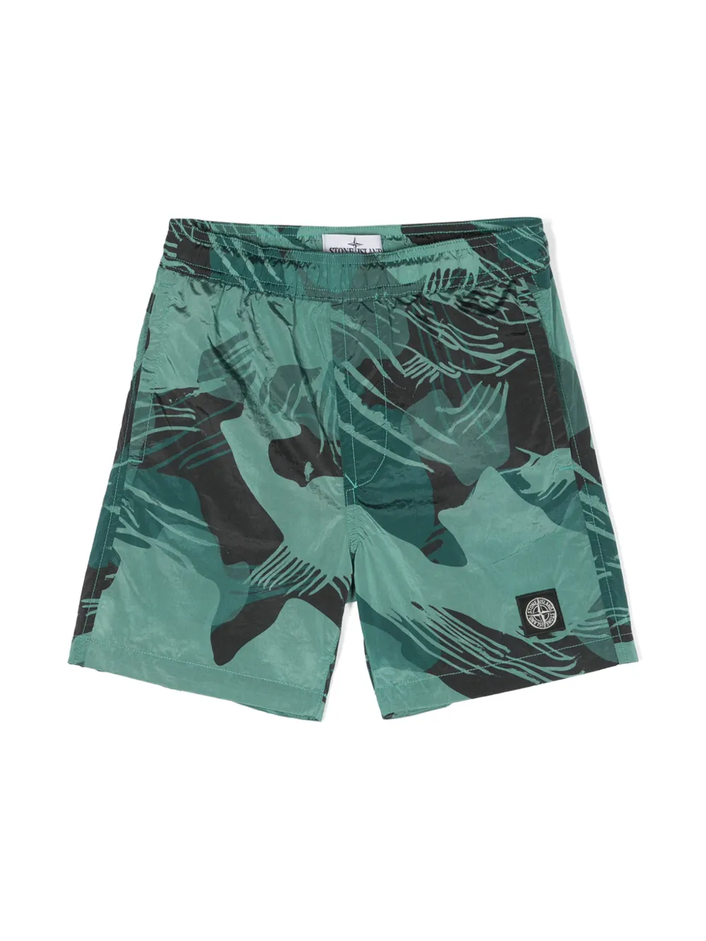 

Плавки-шорты с логотипом Compass Stone Island Junior, зеленый
