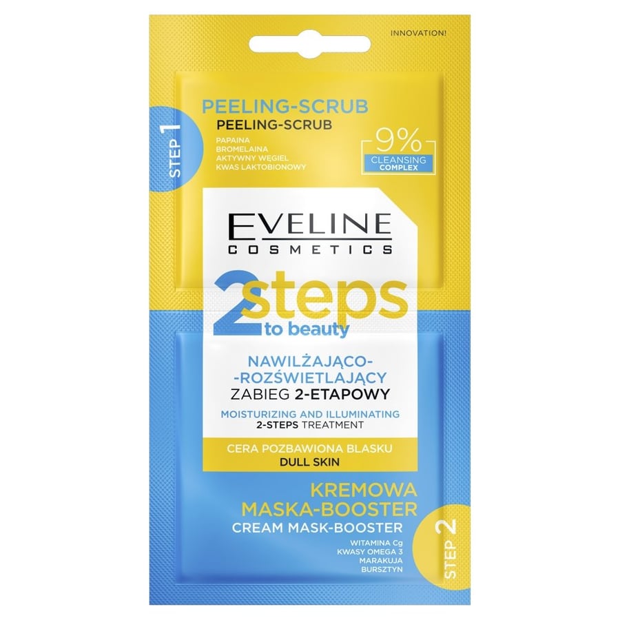 

Eveline Cosmetics 2 Steps to Beauty увлажняющий и осветляющий 2-шаговый уход 2x4 мл