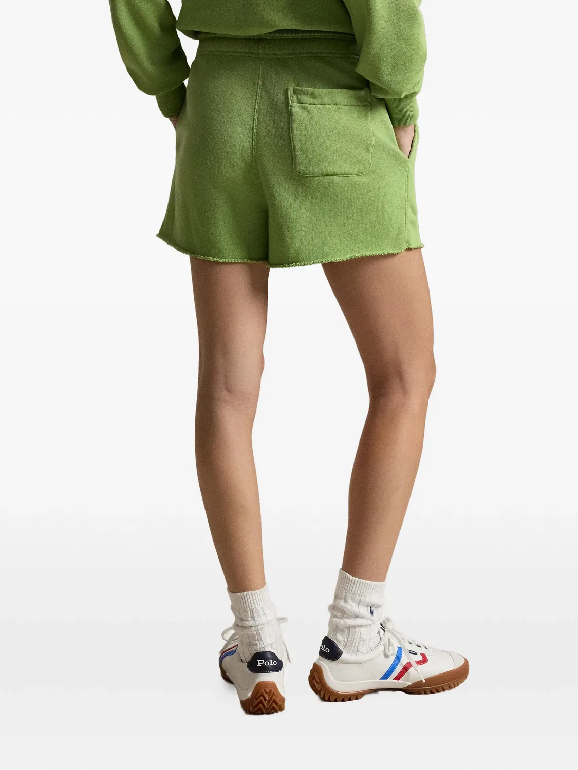 Шорты с кулиской и вышивкой Polo Pony Polo Ralph Lauren, зеленый — фото 4