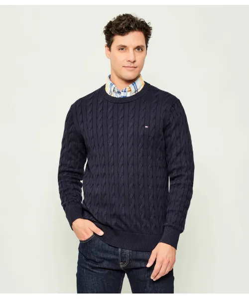 

Классический свитер с косами Regular fit Tommy Hilfiger, синий