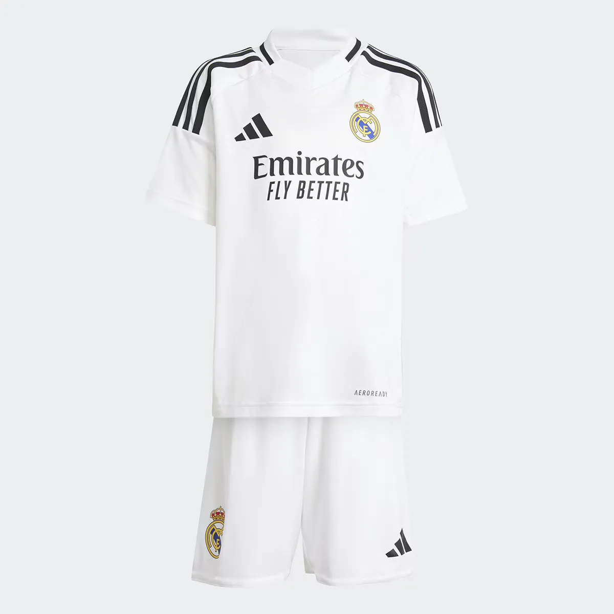 

Детский комплект первой формы Real Madrid CF 2024-2025 Adidas, белый