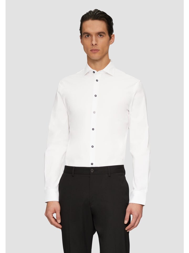 

Рубашка s.Oliver BLACK LABEL Hemd langarm, белый