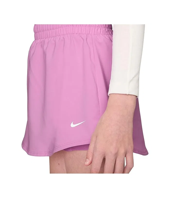 Юбка-шорты Dri-FIT High-waisted Nike Kids, Light Magenta/White — фото 4