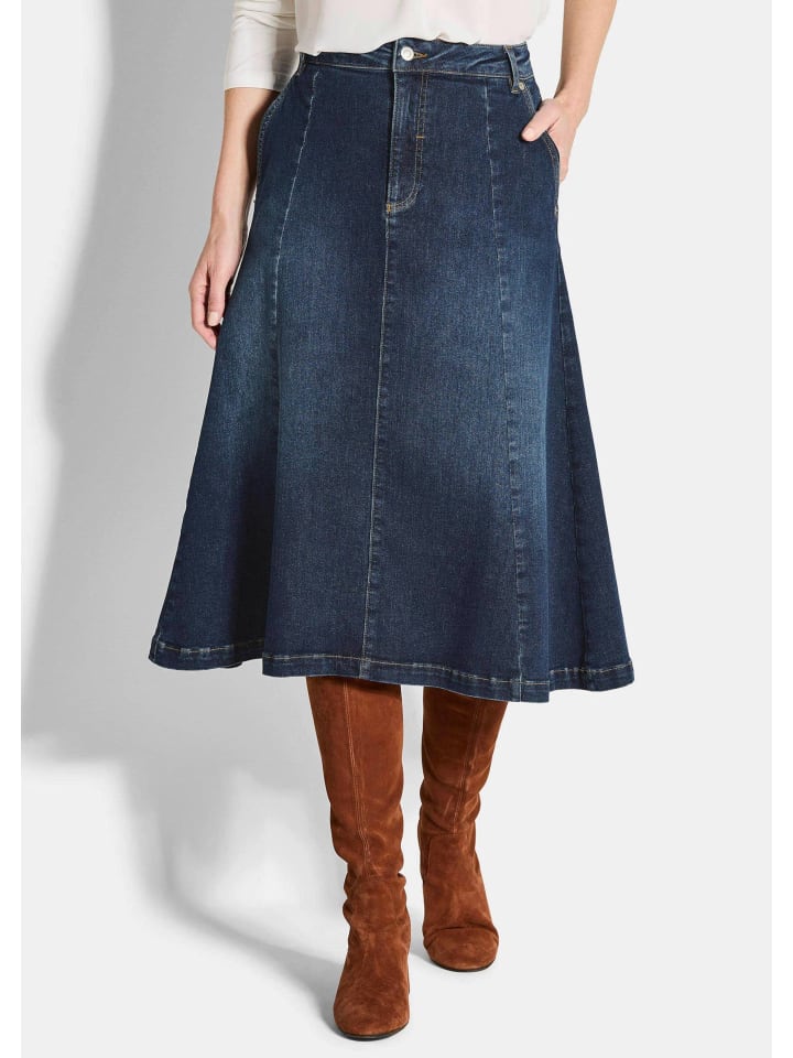 

Юбка до колена GOLDNER, темно-синий