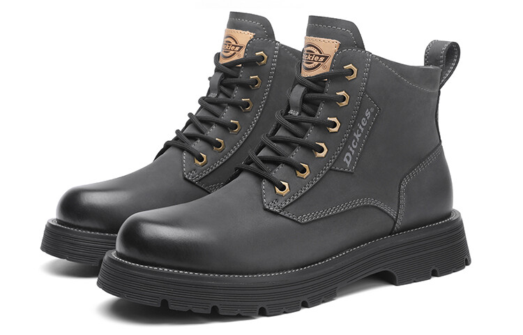 Мужские ботинки Dickies высокие с логотипом, черный — фото 3