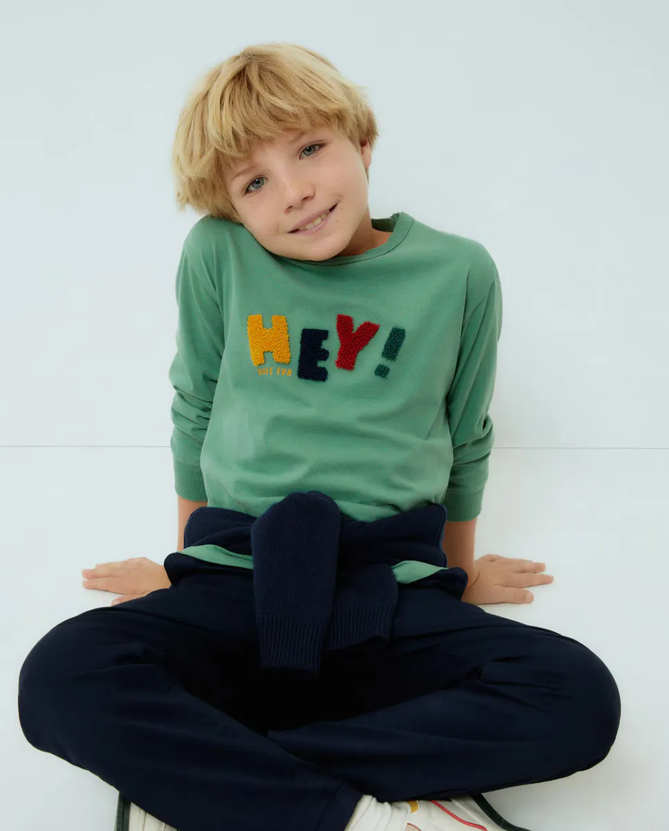 

Футболка для мальчика с длинными рукавами Kids El Corte Inglés, зеленый