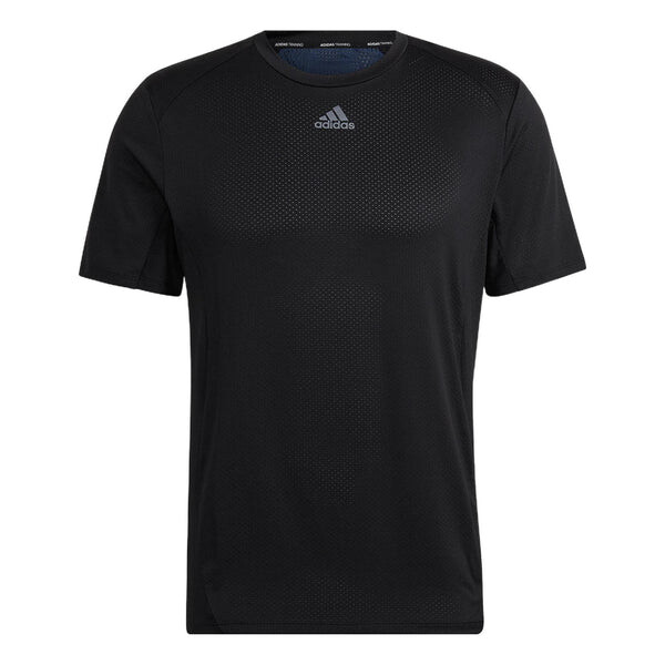 

Футболка Men's adidas Solid Color Logo Sports Gym Short Sleeve Black T-Shirt, мультиколор