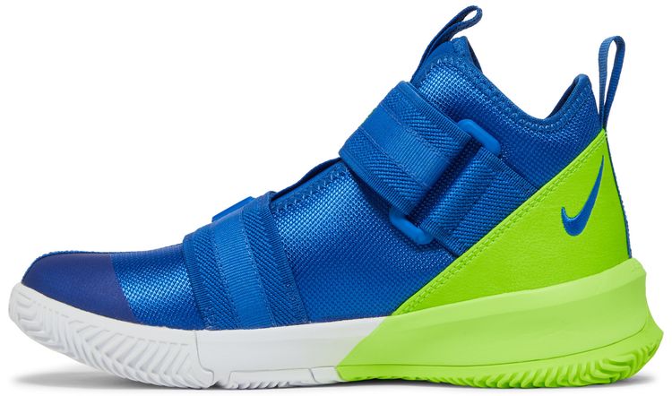 Кроссовки Nike LeBron Soldier 13 GS 'Game Royal Volt', синий — фото 3