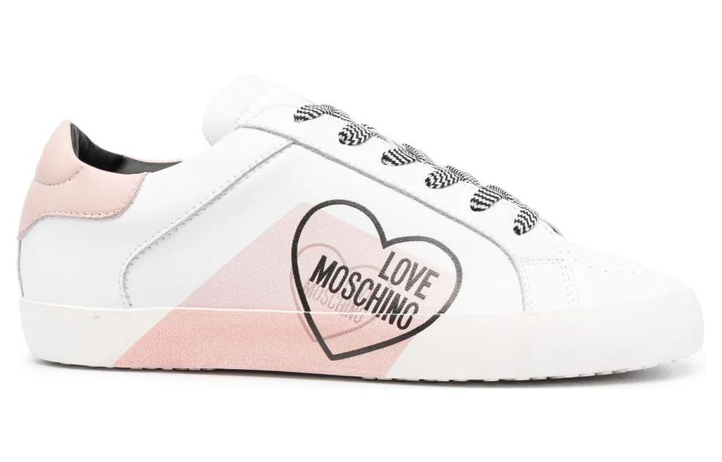 Женские белые низкие кеды для скейтбординга LOVE MOSCHINO — фото 3