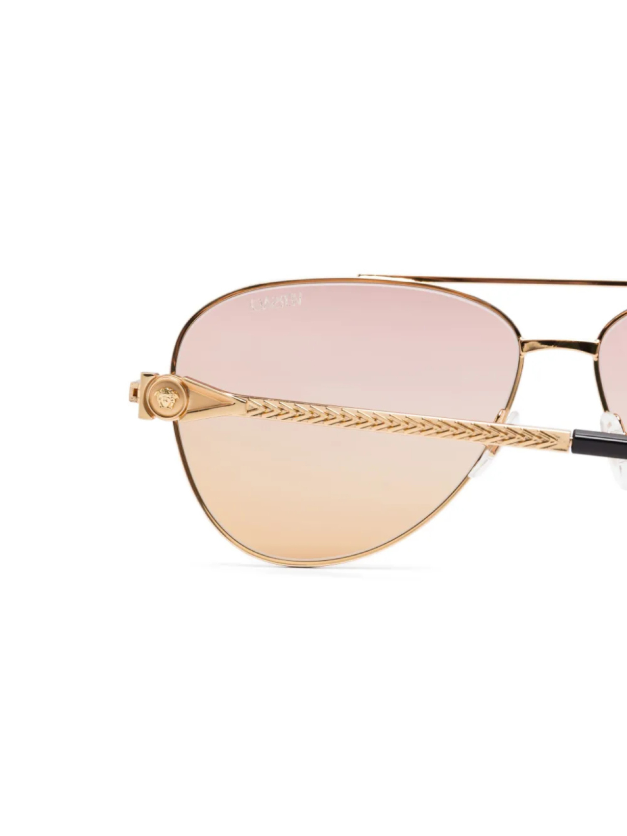 Солнцезащитные очки-пилоты Versace Eyewear, золотой — фото 3
