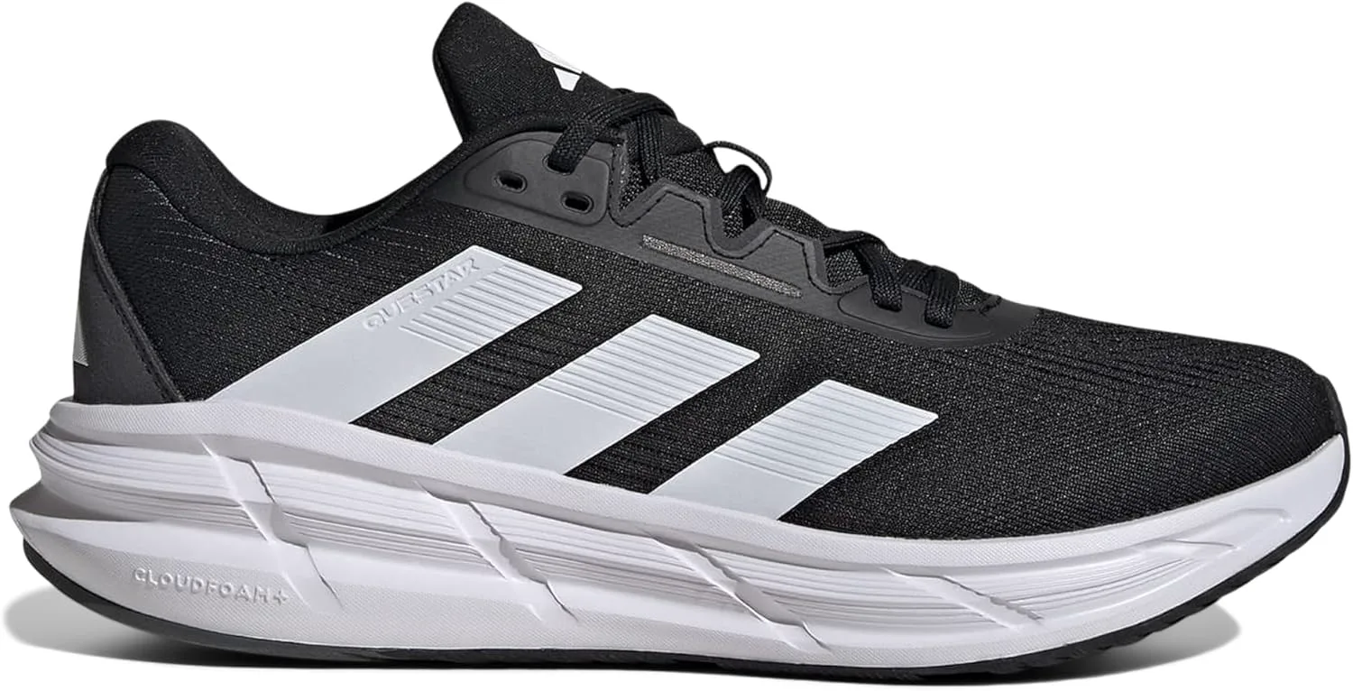 Мужские кроссовки Adidas Questar 3 для бега, черно-белый — фото 4