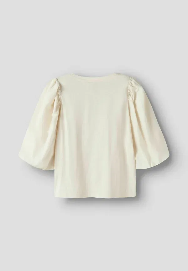 Футболка Name It Regular Fit Basic, цвет античный белый — фото 2