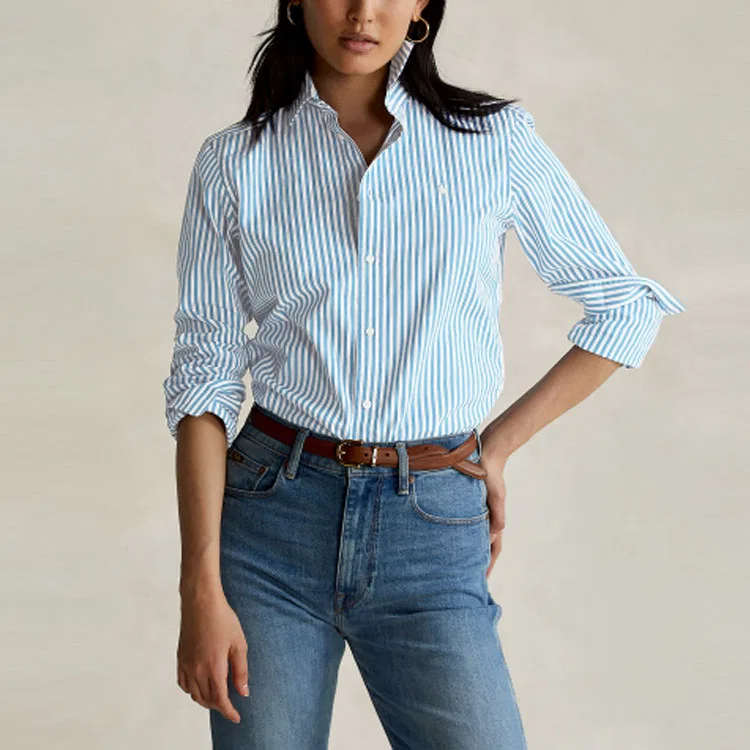 Рубашка голубая Polo Ralph Lauren — фото 4