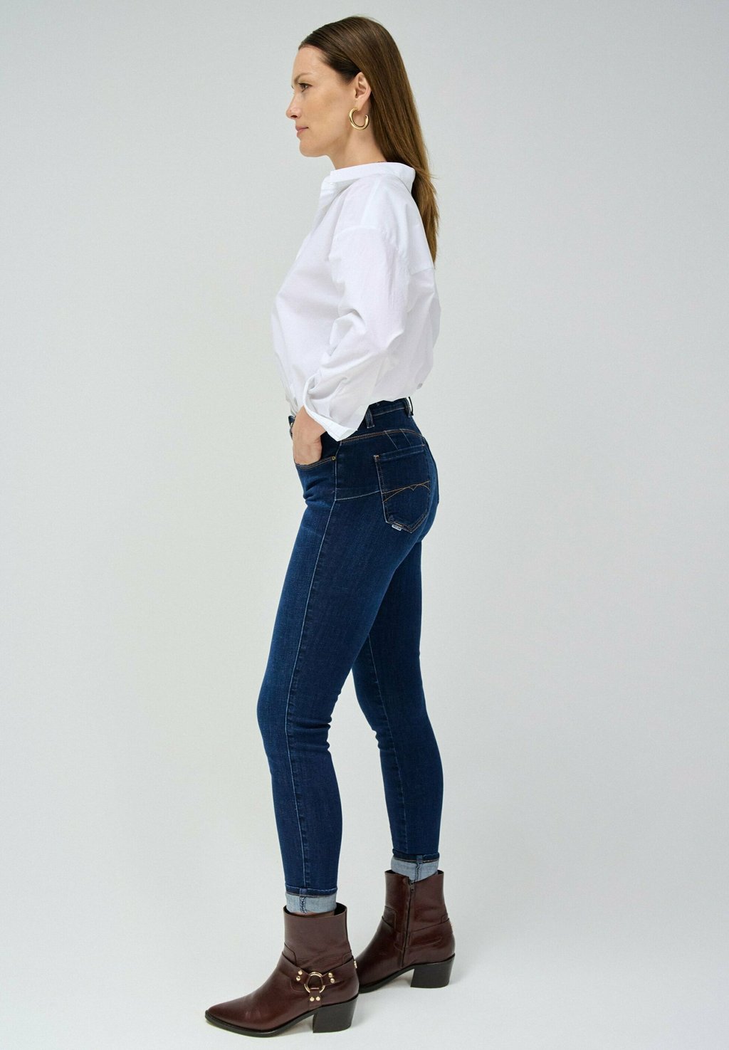 

Джинсы зауженного кроя DESTINY PUSH UP Salsa Jeans, темно-синий