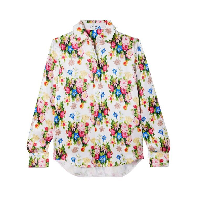 

Рубашка Loewe Floral Printed Button Up Shirt Multicolor/Soft Pink, разноцветный