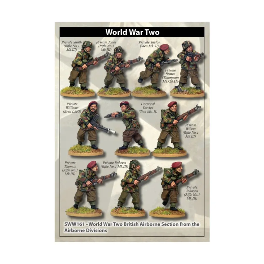 

Британская воздушно-десантная секция I, WWII Miniatures - British Forces (28mm) (Artizan Designs)