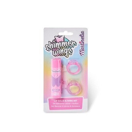 

Набор бальзамов для губ и колец Shimmer Wings Martinelia