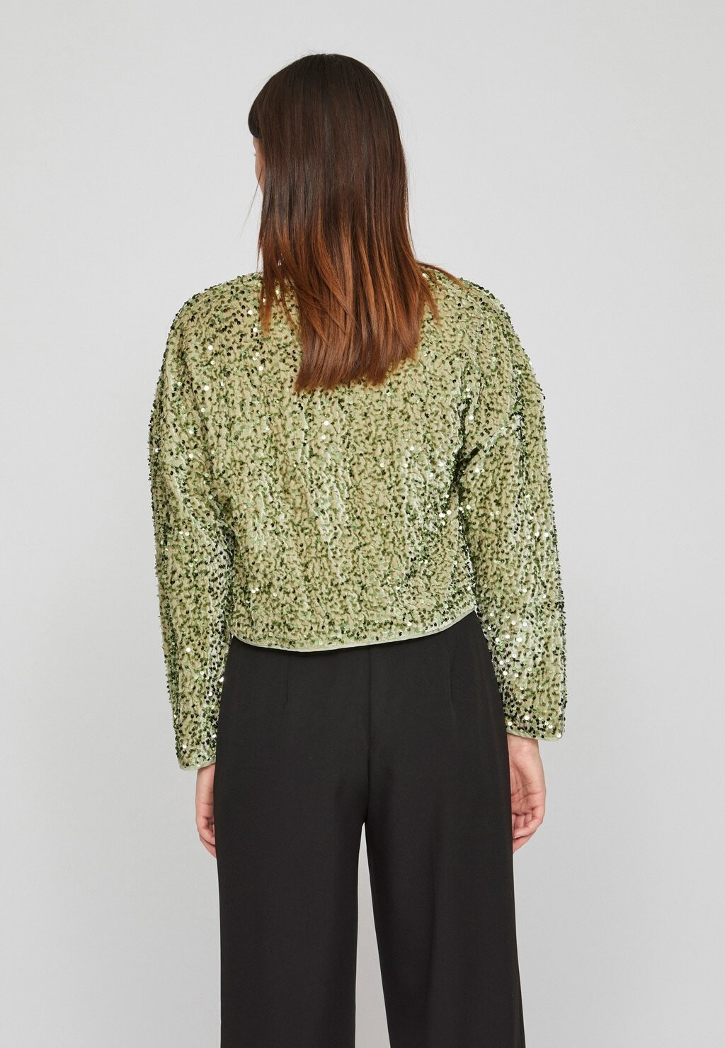 

Топ – пустынный мудрец, деталь: секвинция Vieve Sequince Cropped Top VILA, цвет Desert Sagedetail:Sequince
