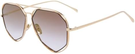 

Модные женские солнцезащитные очки 2027 года: классические, с двойным острием, зеркальными линзами, плоским экраном, летние, с защитой от УФ-излучения UV400 MTZJH, C06 Brown