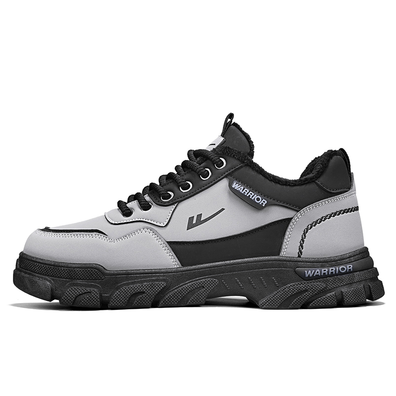

Термостойкие амортизирующие низкие кеды Casual для мужчин WARRIOR, серый черный