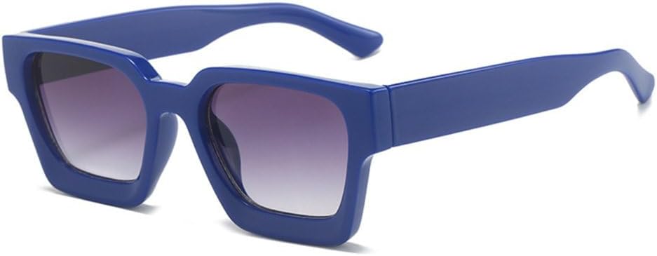 

Модные солнцезащитные очки конфетных цветов для женщин, винтажные градиентные оттенки, защита от УФ-излучения UV400, мужские солнцезащитные очки в стиле панк MTZJH, Blue Gray Gradient