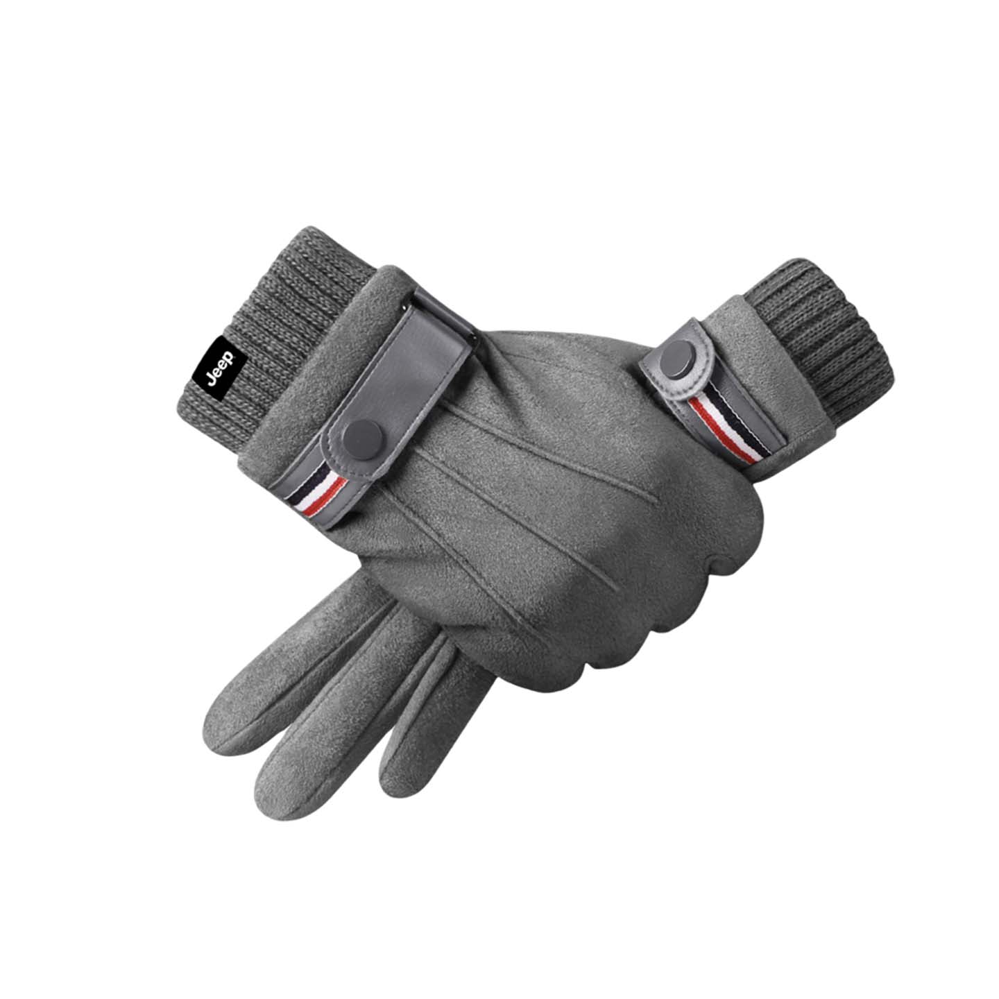 

Перчатки мужские Jeep, серый[lining fleece-lined and touchscreen]