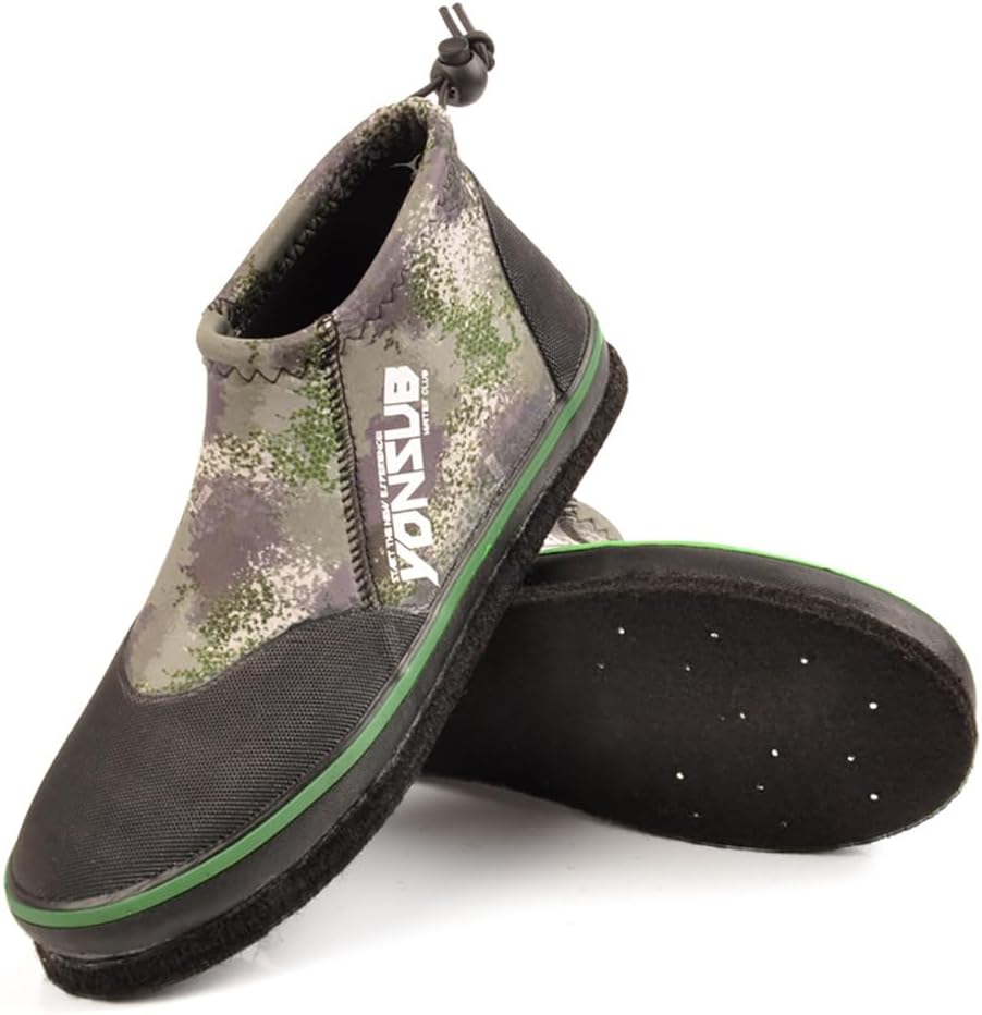 

Самоблокирующиеся рыболовные ботинки WYYHAA, 3 мм неопрен, камуфляж, охотничьи и рыболовные сапоги с противоскользящей подошвой из стали и войлока для мужчин и женщин, зеленый