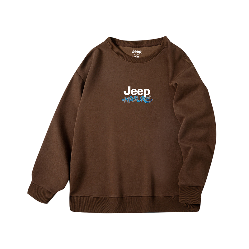 

Детский свитшот с круглым вырезом Moderate Jeep, coffee