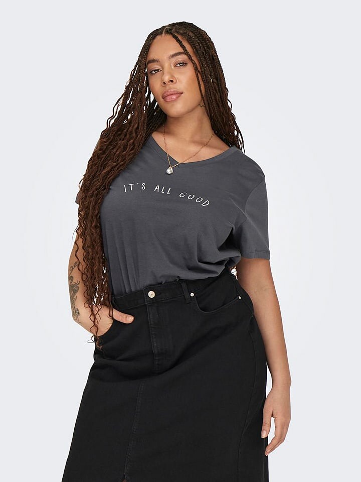 

Футболка ONLY Carmakoma Avi, антрацит