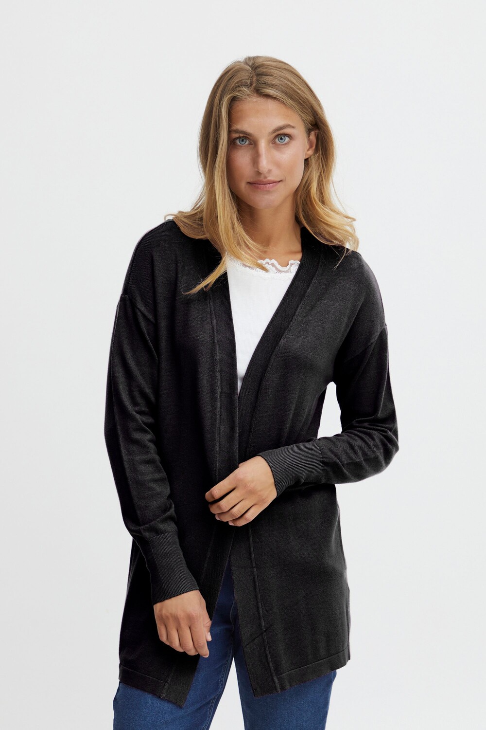 

Кардиган Fransa Strickjacke FRBLUME CAR 1 20610789, черный