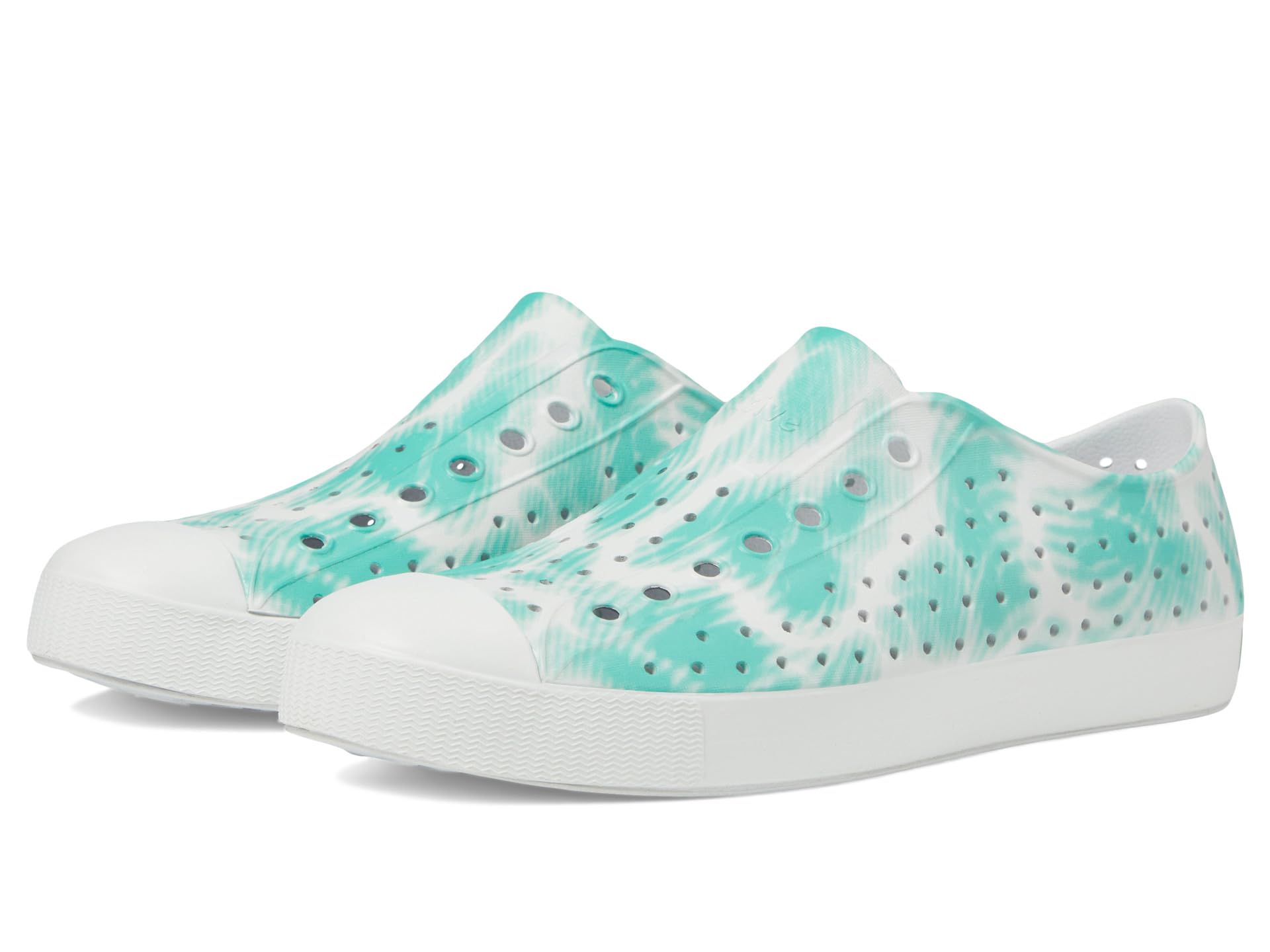 Кроссовки Native Shoes Jefferson Bloom Print, Shell White/Shell White/Ocean Waves