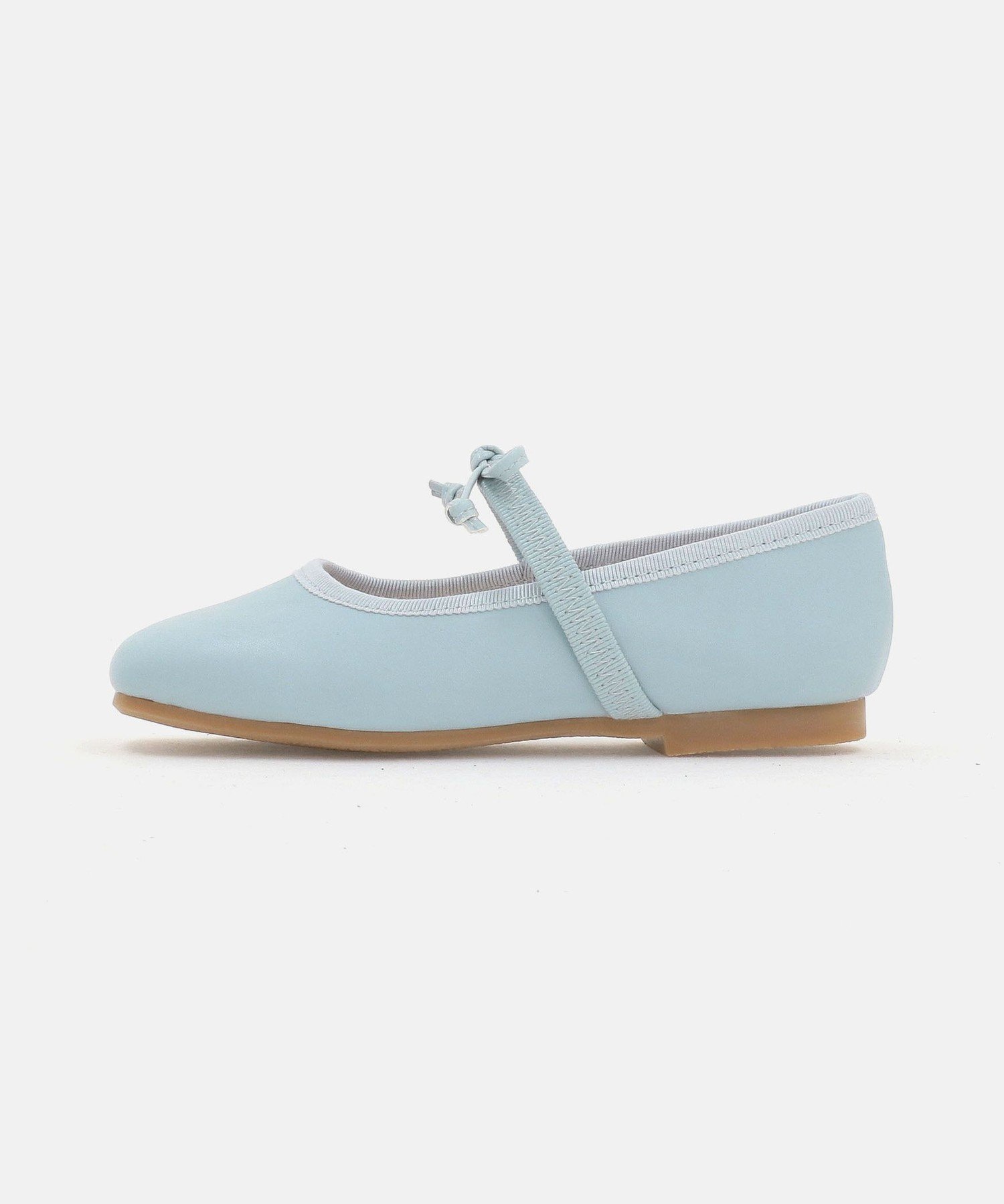 Квадратные балетки с лентами / Детские 17-23 см United Arrows Green Label Relaxing, LT.BLUE