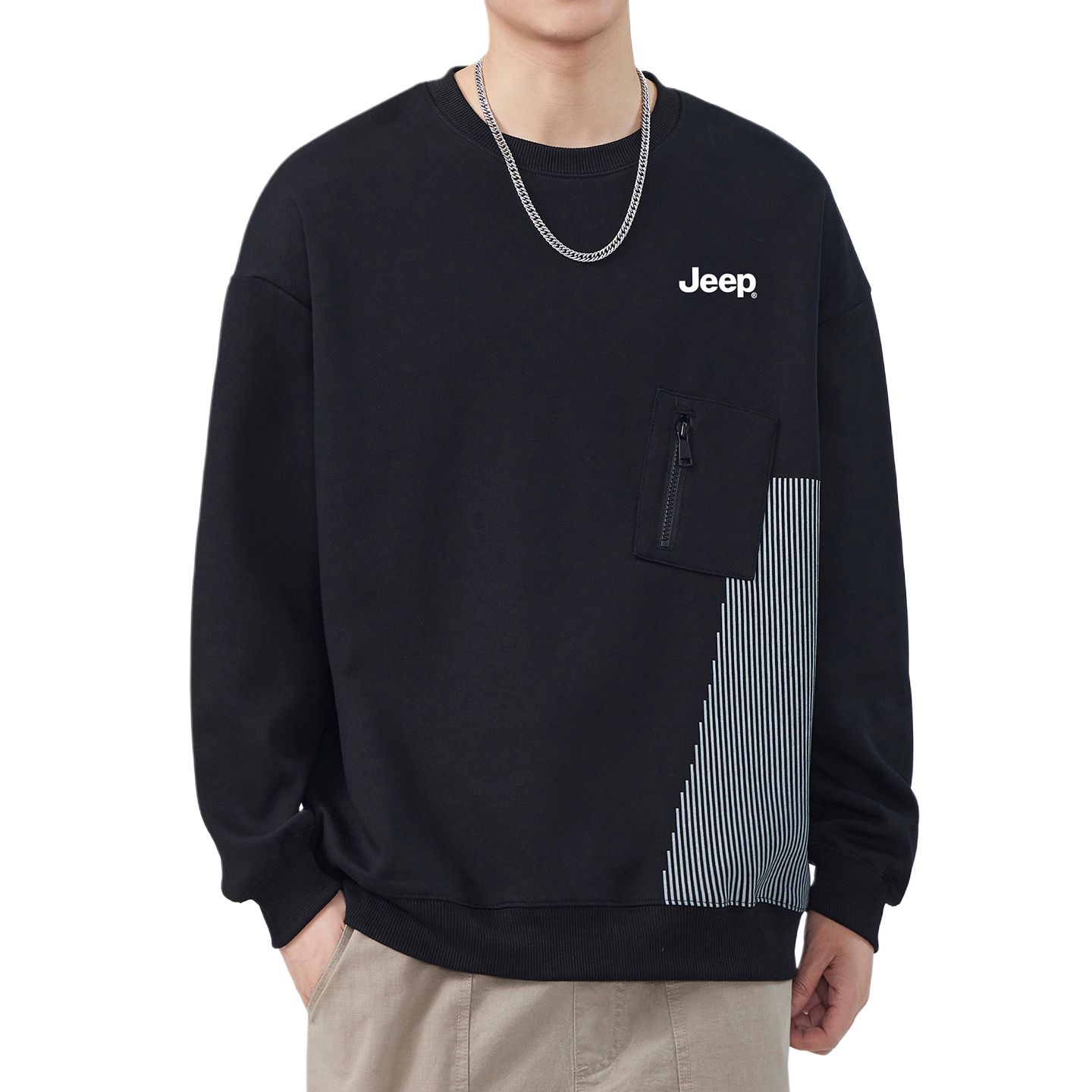 

Свитшот Leisure Collection Unisex Jeep, черный